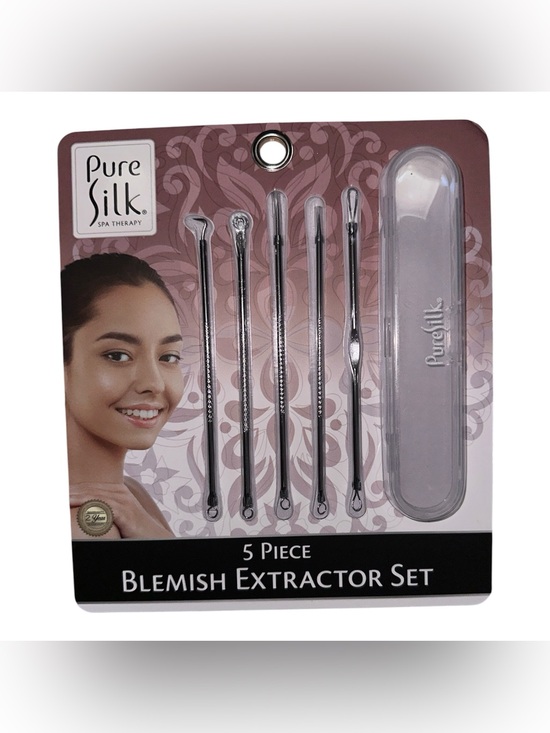 Pure Silk Other - 5-Piece Blemish Extractor Set - Silver